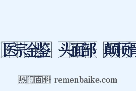 医宗金鉴·头面部·颠顶骨是什么意思的图片